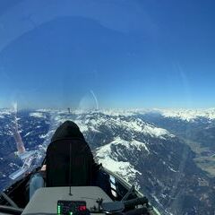 Flugwegposition um 12:35:58: Aufgenommen in der Nähe von Gemeinde Kötschach-Mauthen, Österreich in 3309 Meter